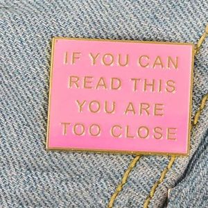 Pink Funny Pin‎